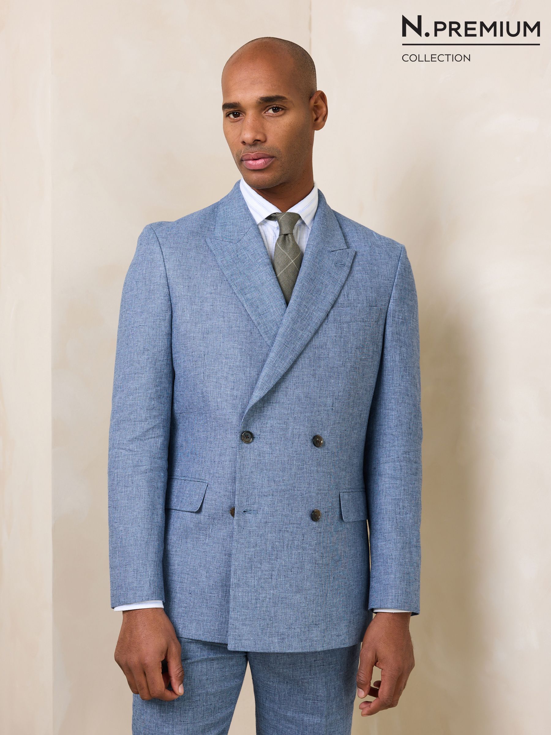 Buy Men's Suits Blue Double Breasted Online | Next Singapore