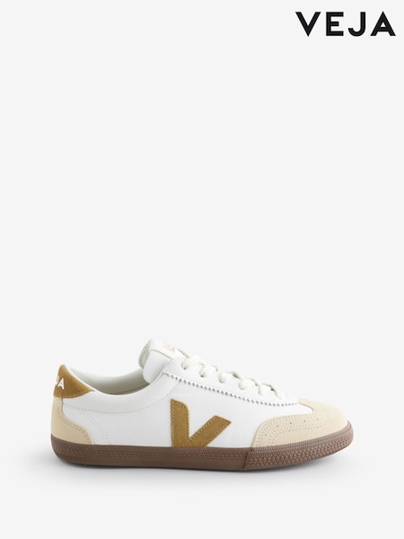 Veja Tent Bark Volley White Trainers (H78747) | €154