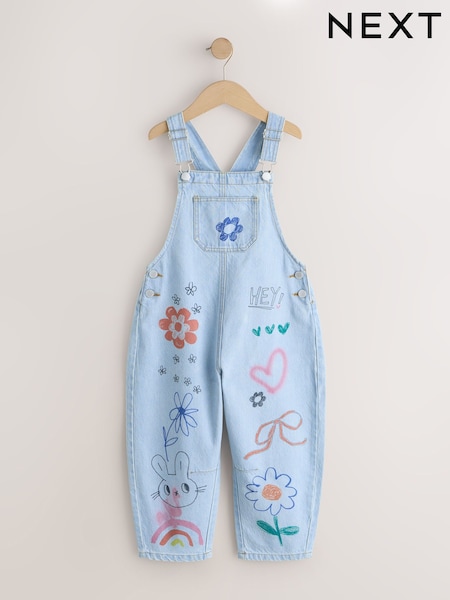 Denim Graffiti - Printed Dungarees (3-16yrs) (H78767) | ‏132 د.إ.‏ - ‏ 157‏ د.إ.