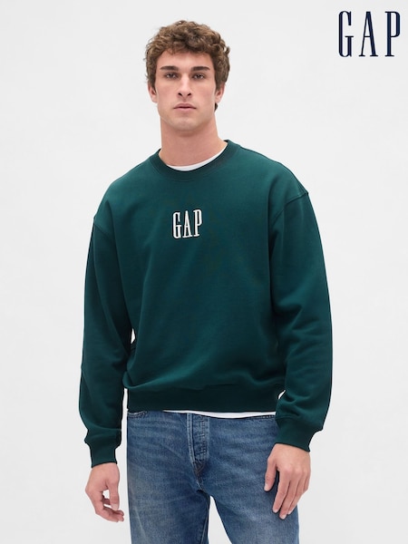 Gap Green Oversized Heavyweight Logo Sweatshirt (H78831) | €64