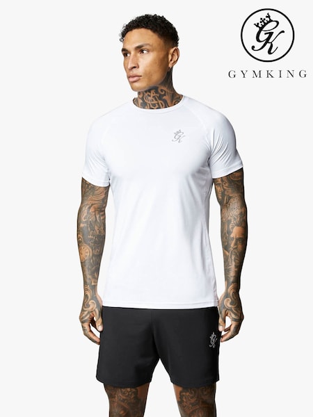 Gym King White Energy T-Shirt (H78907) | €40