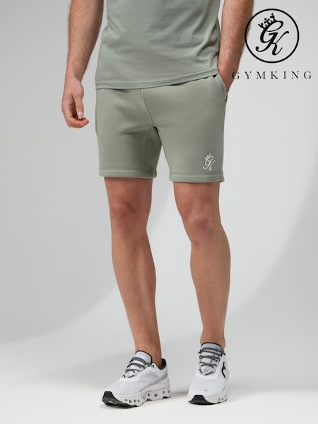 Gym King Green Fundamental Fleece Shorts (H78915) | €37
