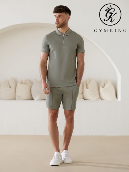 Gym King Green Portals Texture Polo Shirt (H78927) | R$ 395