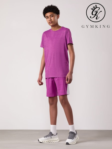 Violet - Gym King Vision T-Shirt (H78945) | 164 LEI