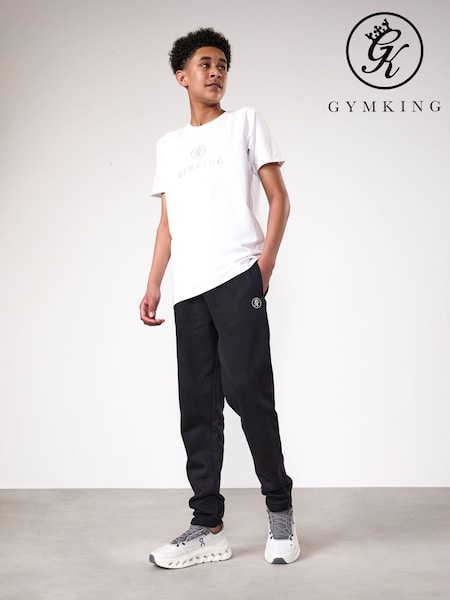Gym King White Pro T-Shirt (H78970) | €22.50