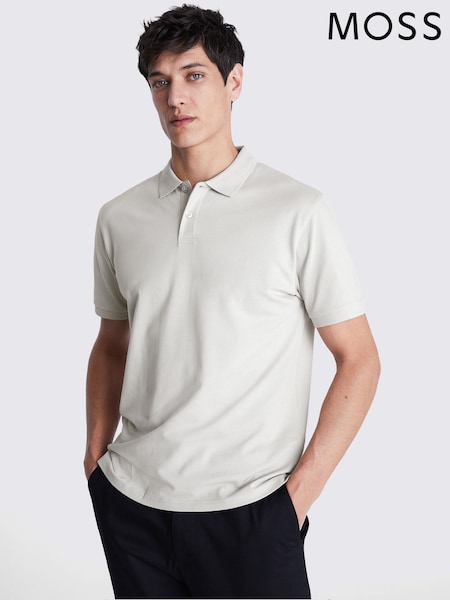 MOSS MOSS Granite Pique Polo Shirt (H79212) | 223 LEI