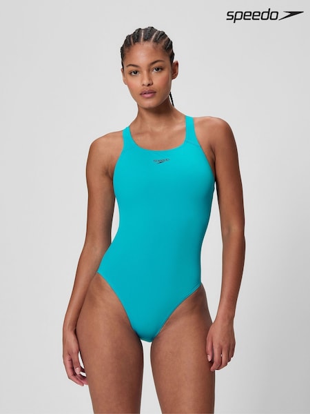 Speedo Blue Endurance+ Medalist One Piece Swimsuit (H79517) | AED181