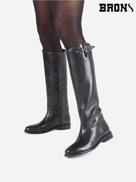 Bronx Felise Leather Riding Boots (H79628) | R$ 1.775