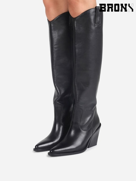 Bronx New Kole Leather Knee High Boots (H79633) | R$ 1.965