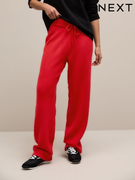 Red Knitted Joggers With Wool (H79666) | €43.50