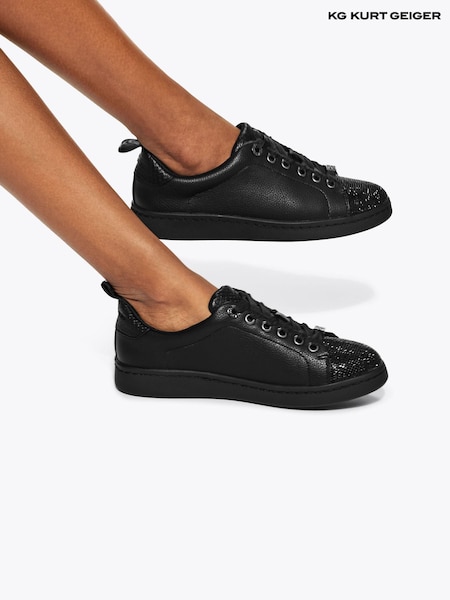 KG Kurt Geiger Liza Lace-Up Gem Black Trainers (H79892) | €87