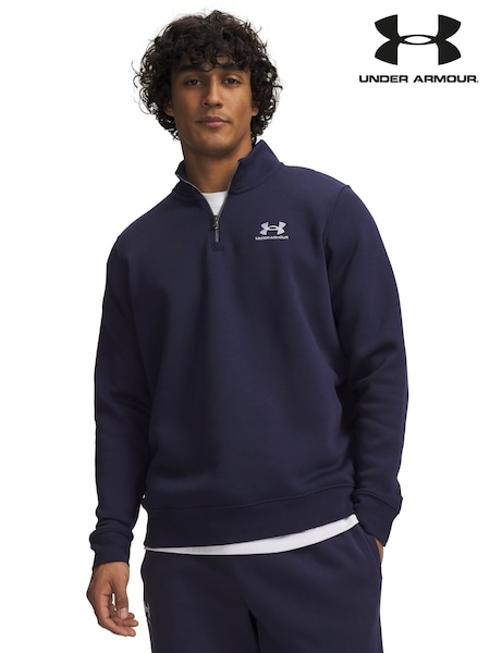 כחול - Under Armour Icon Fleece 1/4 Zip Sweat Top (H79925) | 302₪
