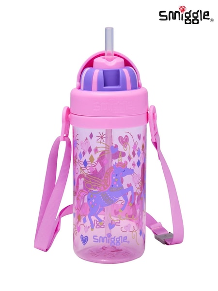 Smiggle Adventurous Teeny Tiny Plastic Drink Bottle With Strap 400Ml (H80017) | 16 €