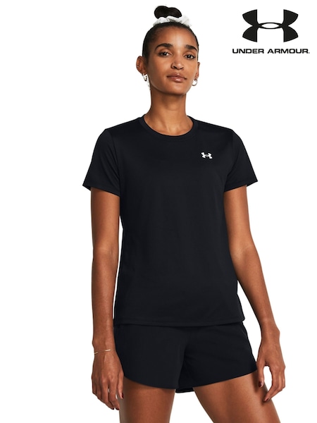 Under Armour Black Tech Crew Neck Solid T-Shirt (H80095) | 181 SAR