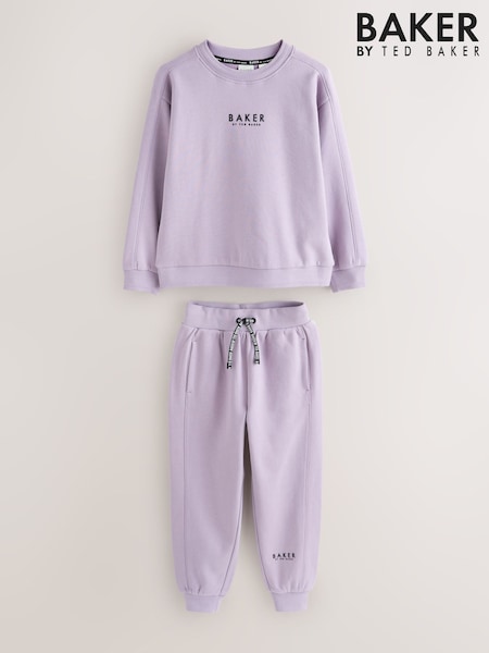أرجواني - Baker by Ted Baker Sweatshirt and Joggers Set (H80159) | ‏155 د.إ.‏ - ‏ 179‏ د.إ.