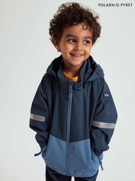 Polarn O. Pyret Blue Waterproof Shell Coat (H80185) | €93