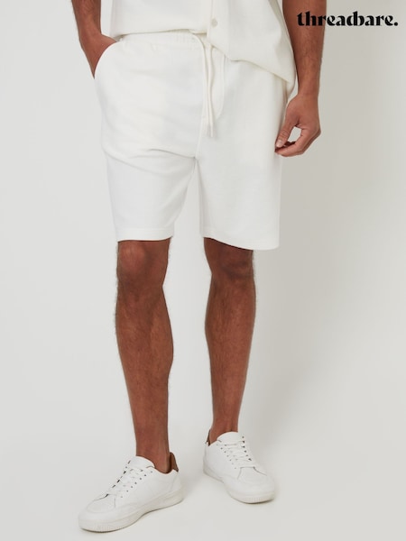 Threadbare Cream Textured Elasticated Shorts (H80243) | €31