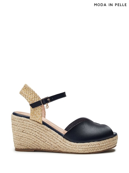 Moda in Pelle Nolaa Peep Toe Comfort Espadrille Wedges (H80247) | €87
