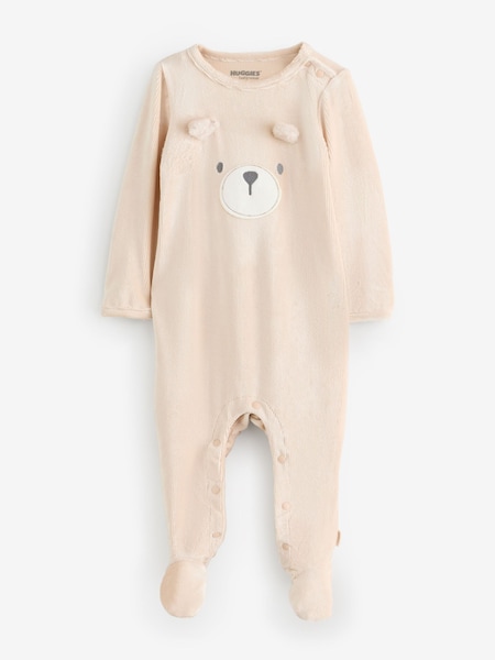 Huggies Striped Footed Zip Sleepsuit (H80271) | AED116