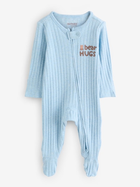 Huggies Blue Bear Hugs Ribbed Sleepsuit (H80273) | AED116