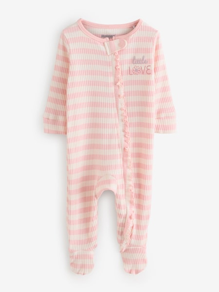 Huggies Striped Footed Zip Sleepsuit (H80274) | €26