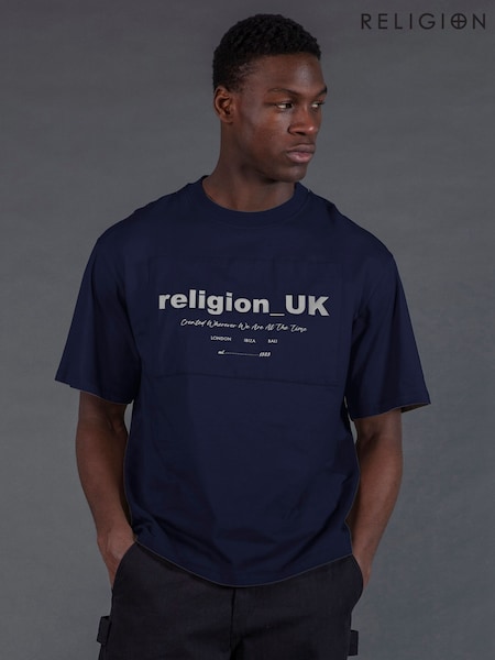 Religion Blue UK T-Shirt (H80351) | €51