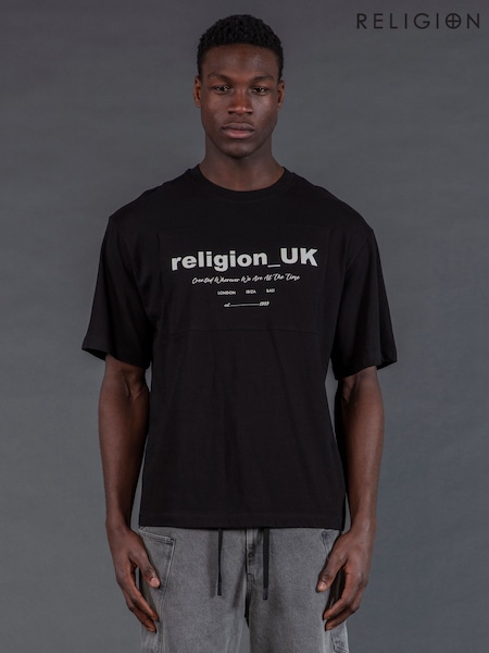 Religion Black UK T-Shirt (H80352) | €51