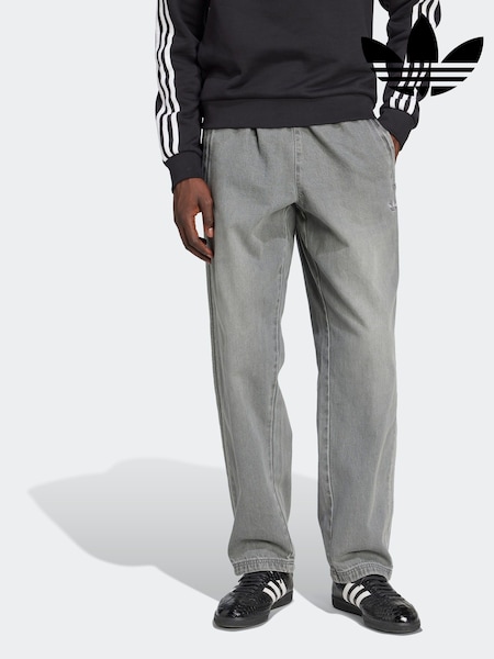 adidas Originals Grey Adicolor Loose Denim Jeans (H80581) | 440 zł