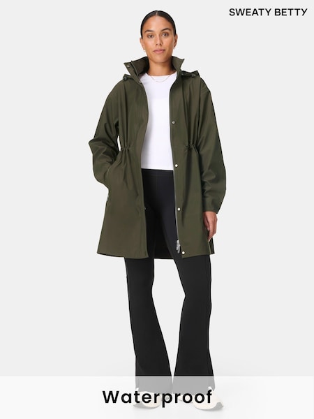 Sweaty Betty Nori Green Guide Waterproof Parka (H80613) | €224
