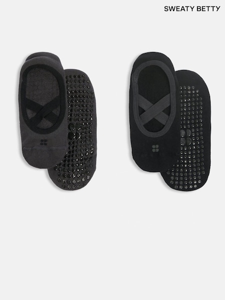 Sweaty Betty Black Ballet Gripper Socks 2 Pack (H80614) | €33