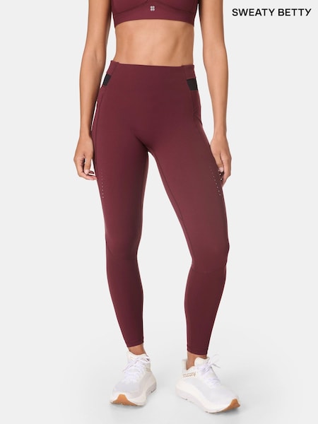 Sweaty Betty Red Full Length Ultimate Run Leggings (H80618) | €127