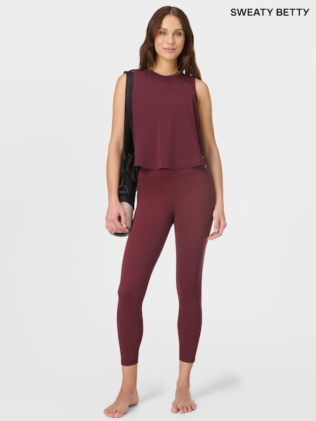 Sweaty Betty Red 7/8 Length Ultimate Studio Leggings (H80622) | €102