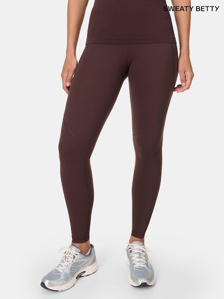Sweaty Betty Brown Power Workout Leggings (H80636) | €112