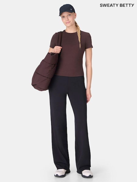 Sweaty Betty Black 30 inch inside seam Explorer 25" Trousers (H80637) | €119