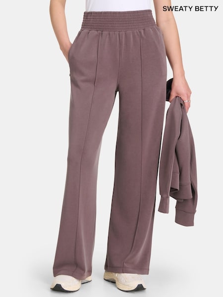 Sweaty Betty Brown Sand Wash Cloud Weight Track Trousers (H80639) | €121