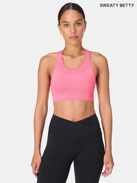 Sweaty Betty Dark Pink Stamina Seamless Sports Bra (H80715) | €44