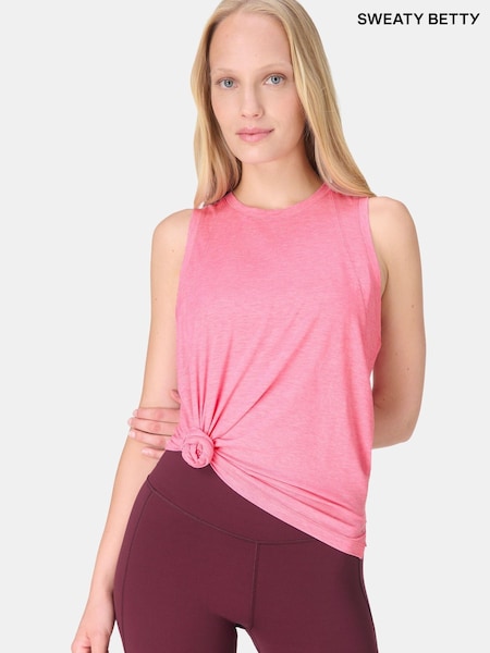 Sweaty Betty Pink Soft Flow Studio Vest (H80735) | R$ 445