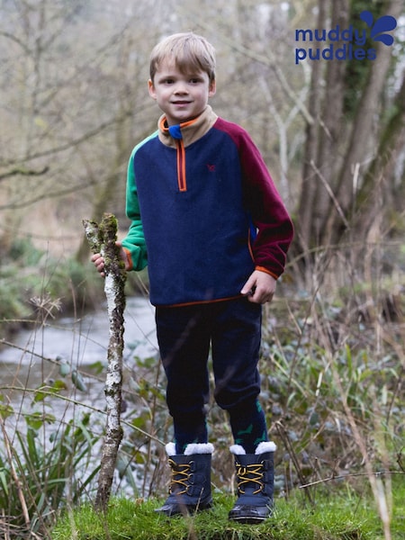 Muddy Puddles Blue Half Zip Polar Jacket (H80869) | €40