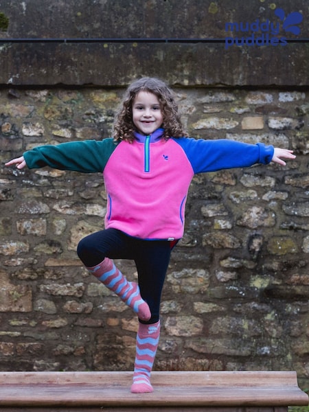 Muddy Puddles Pink Half Zip Polar Jacket (H80872) | €40