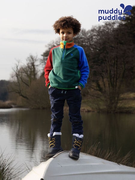 Muddy Puddles Green Half Zip Polar Jacket (H80878) | €40
