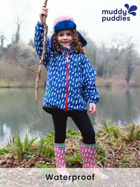 Muddy Puddles Blue Waterproof EcoSplash Jacket (H80880) | €74