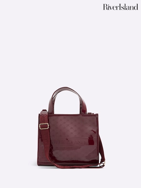 River Island Red Embossed Tote Bag (H81029) | €52