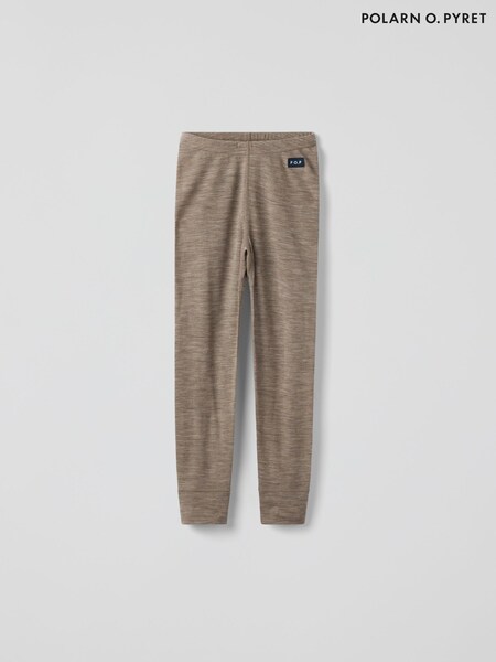 Polarn O. Pyret Brown Merino Wool Long Johns Thermal (H81039) | R$ 275