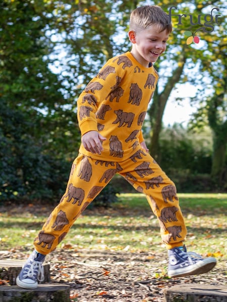 Frugi Yellow Parsnip Joggers (H81071) | AED151 - AED163