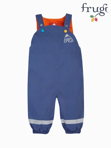 Frugi Little Blue Waterproof Dungarees (H81097) | €45 - €48