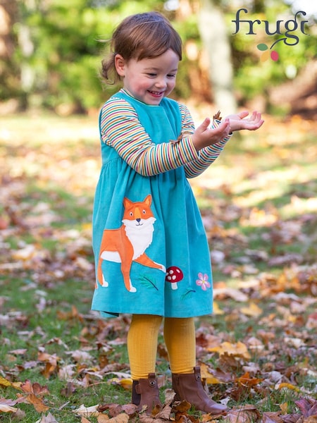 Frugi Blue Lily Cord Dress (H81128) | €42 - €45