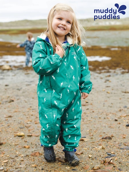 Muddy Puddles Green Waterproof 3-in-1 Puddlesuit (H81132) | 470 QAR