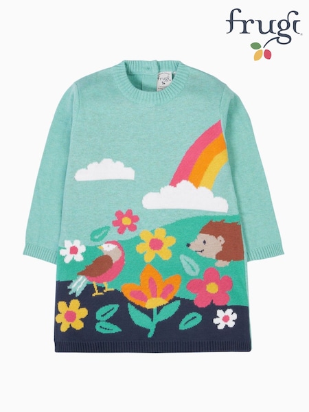 Frugi Blue Ava Knitted Dress (H81314) | 178 QAR - 188 QAR