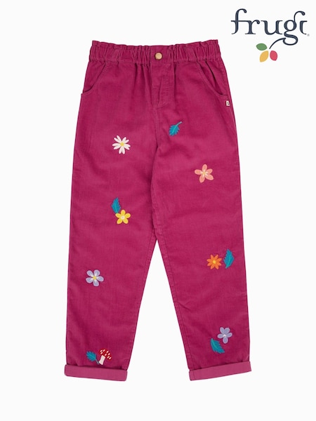 Frugi Purple Callie Paperbag Trousers (H81327) | €45 - €48