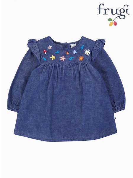 Frugi Blue April Tunic Blouse (H81330) | AED163 - AED175